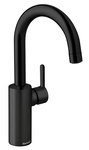 Basin mixer with high spout