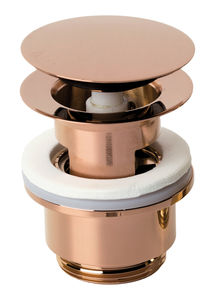 Bathroom Accessories Pop Up Waste with click-function (Polished Copper PVD)