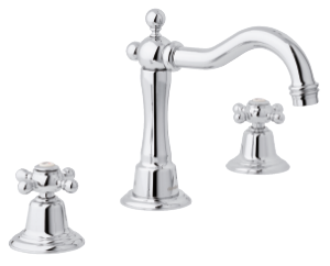 Tradition 3-Hole Basin Mixer with pop up waste
