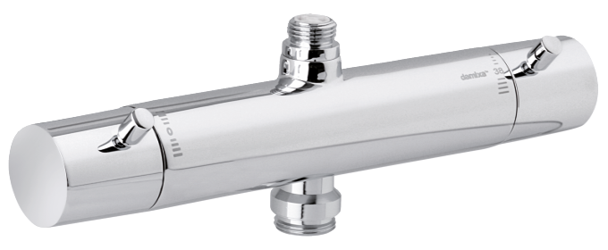 2-grip thermostatic mixer in chrome