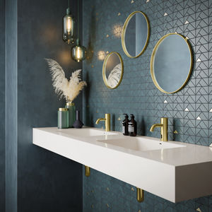 Silhouet Touchless basin public (Brushed Brass PVD)